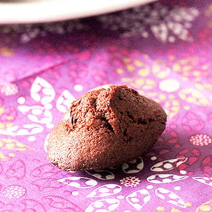 mini madeleines au chocolat et miel