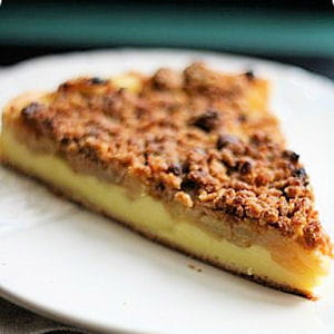 tarte flan aux pommes et crumble speculoos nadia malka300