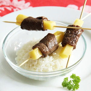 1 brochettes de boeuf et de fromage yakitori boeuf fromage made in cook