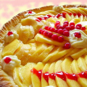 14 tarte aux mangues sur coulis de fruits rouges maud favre300