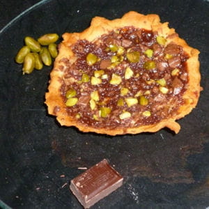 mini pizza pomme-chocolat-pistache 