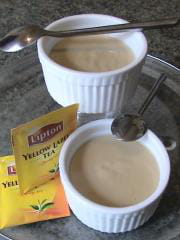 crème au thé et à l'arôme d'orange
