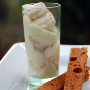 10 chantilly de foie gras aux mouillettes de pain d epice
