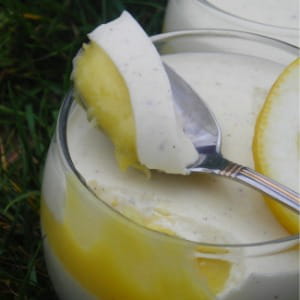 panna cotta vanillee au lemon curd