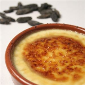 Cr&egrave;me br&ucirc;l&eacute;e &agrave; la f&egrave;ve tonka