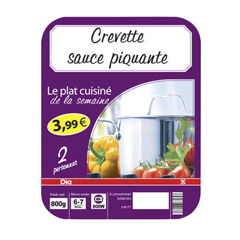 Crevette sauce piquante