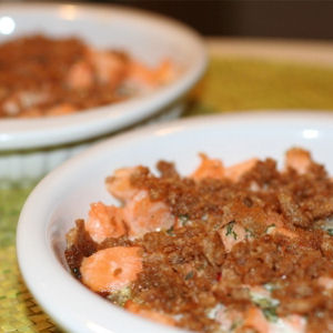 Crumble de saumon
