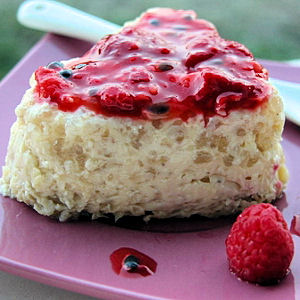 Pudding bananes, coulis exotique