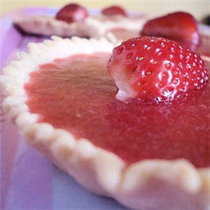 Tarte aux fraises l&eacute;g&egrave;re