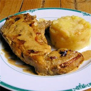 C&ocirc;te de veau sauce normande