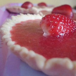 Tarte aux fraises l&eacute;g&egrave;re