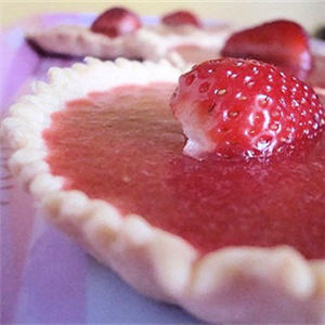 Tarte aux fraises l&eacute;g&egrave;re