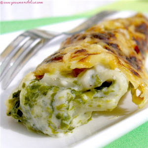 Cannellonis ricotta-&eacute;pinard