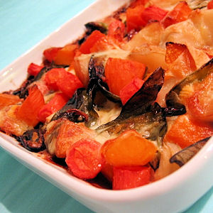 Tartiflette de l&eacute;gumes confits