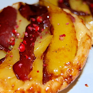 Mini tatin &agrave; la mangue et magret de canard