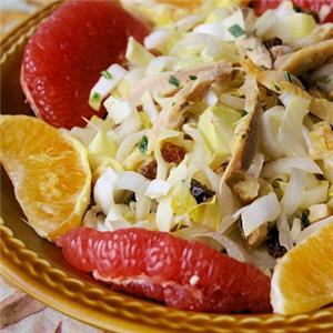 Salade d'endives aux agrumes et au poulet 