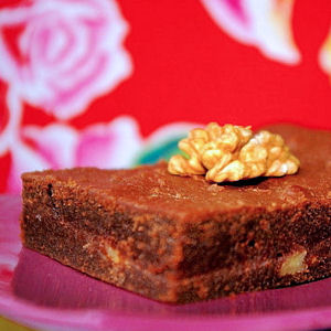 Brownies pralin&eacute;s aux noix