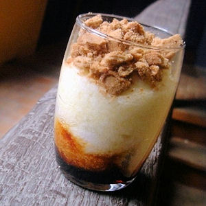 Mousse aux pommes et calvados
