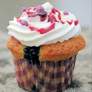 Cupcakes aux m&ucirc;res