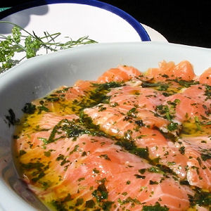 Saumon marin&eacute;