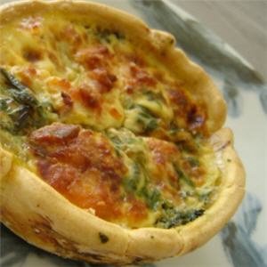 Quiche aux épinards et au saumon fumé  