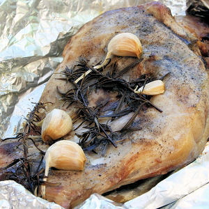 Agneau braisé en papillote