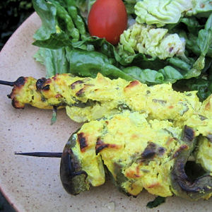 Brochettes tandoori