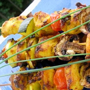 Brochettes de poulet