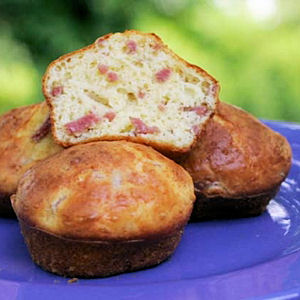 Muffins jambon-fromage