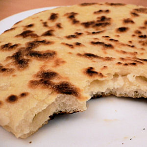 Naans au chèvre