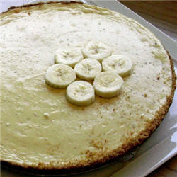 Cheesecake à la banane et au chocolat blanc