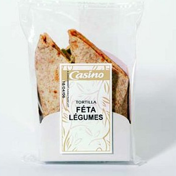 Tortilla fêta et légumes de Casino 