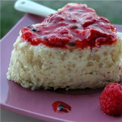 Pudding bananes, coulis exotique