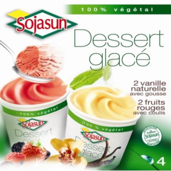 Petits pots de glace de Sojasun