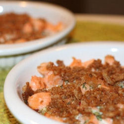 Crumble au saumon
