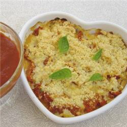 Tomates et basilic en crumble