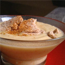 Cr&egrave;me de chou-fleur aux copeaux de foie gras