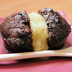 Fondant chocolat noix de coco et ananas