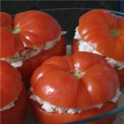Tomates farcies au chèvre frais