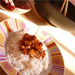 Wok de poulet au curry madras