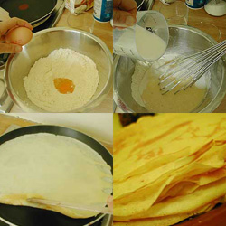 Faire ses cr&ecirc;pes sucr&eacute;es