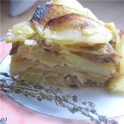 G&acirc;teau de pommes de terre aux c&egrave;pes  