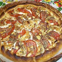 Tarte ch&egrave;vre-tomate 