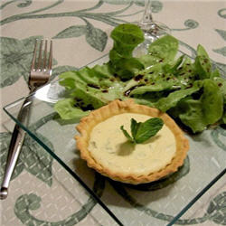 Tartelettes ricotta, chèvre et menthe