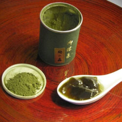 Gelée d epomme au matcha (thé vert)