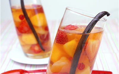 Nage de fruits au thé earl grey