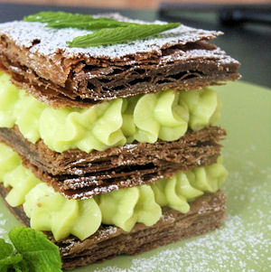 Mille-feuille menthe-chocolat