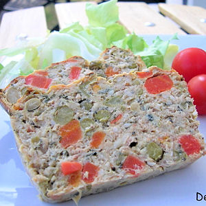 Terrine de thon aux l&eacute;gumes