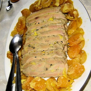 Foie gras aux abricots
